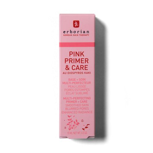 ERBORIAN Pink Primer & Care Skin Perfecting Radiance Primer, Refined Skin Texture Effect