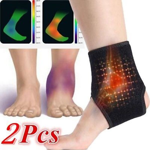 Self heating Health Care Foot Pad Ankle Support Protector Brace Wrap Belt