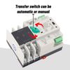 3P 110VPower Automatic Transfer Switch 63A Din Rail Type Mini ATS Backup Emergency Power Electrical Selector Generator Changeover Switch