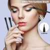 3Pcs Eyeliner Brush Kit, Professional Eyebrow Brush Flat & Fine Angled Eyeliner Brush Slanted Angled Brow Brush, Eye Makeup Brushes & Tools for Eyeshadow Cosmetics Shaping Eyebrows