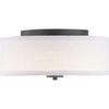 Progress Lighting Inspire LED Collection One-Light LED Flush Mount, Graphite, 6.00x13.00x13.00