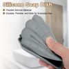 sourcing map 2Pcs Small Soap Dish, Shell Shape Bar Soap Dish(Grey)
