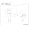 Kingston Brass K1014A0 Complement Shower Slide Bar Bracket, Matte Black