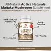 Activa Naturals Maitake Mushroom Supplement - 120 Veg. Capsules with Grifola Frondosa Mushrooms