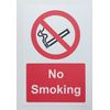 No smoking sign - Face adhesive reverse window sticker 150mm x 100mm