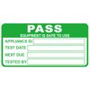 Pat Testing Sticker,200pcs 1x2inch pat Testing Label Pass with 20pcs Failed Equipment Test Sticker