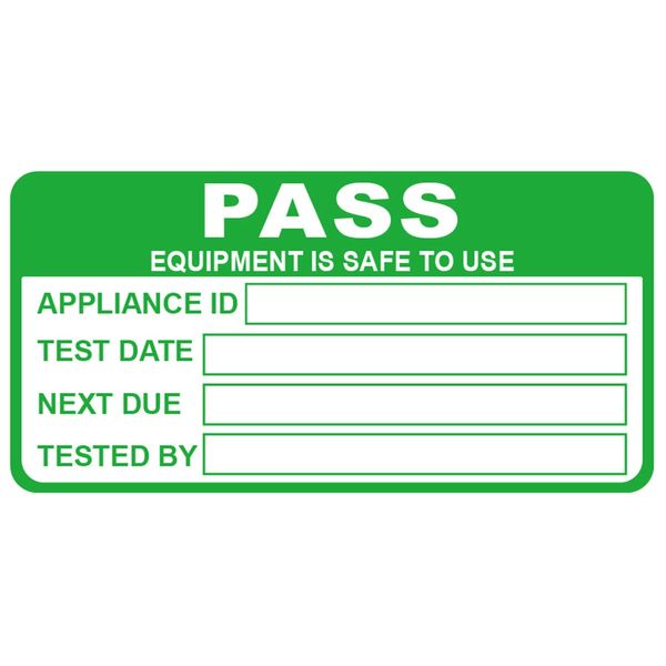 Pat Testing Sticker,200pcs 1x2inch pat Testing Label Pass with 20pcs Failed Equipment Test Sticker
