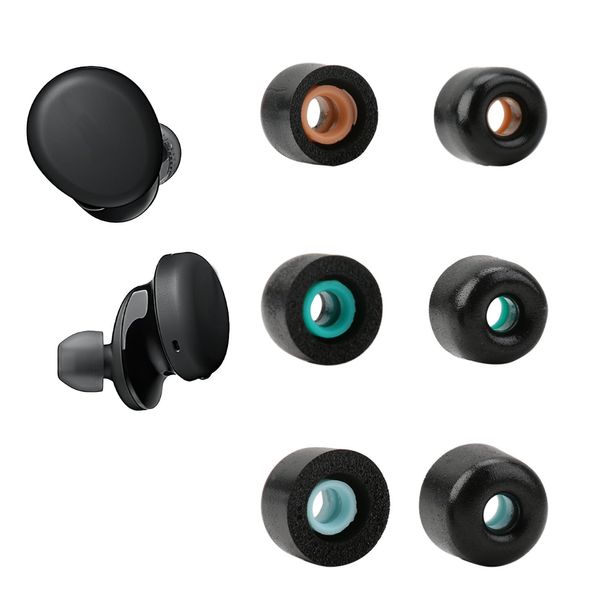 Memory Foam Replacement Earbud Tips Compatible with Sony Wf-1000xm3 Wf-1000xm4 Wf-1000xm5, 3 Pairs Silicone Memory Foam Eartips Ear Buds S/M/L, Soft & Anti-Slip Black Earbuds Replacement Tips