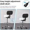 Drafting Chair with Back, Adjustable Foot Rest Rolling Stool, Multi-Purpose Offi
