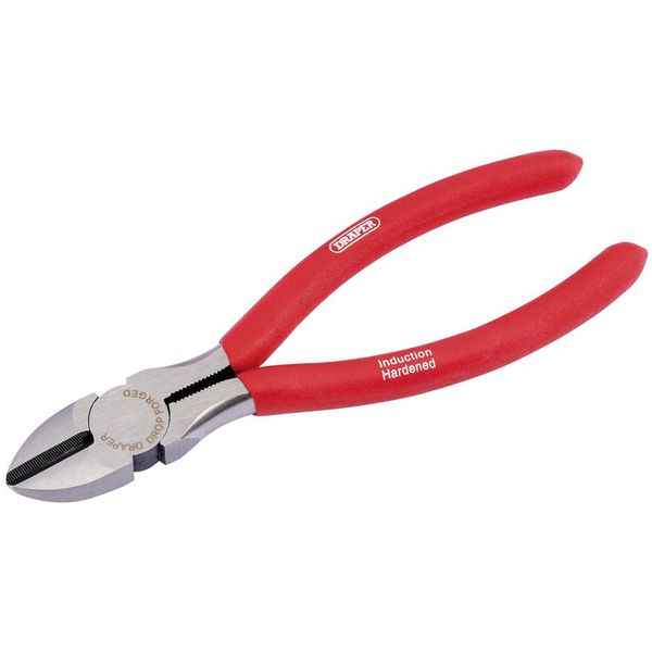 Draper Redline 67923 160 mm Diagonal Side Cutter with PVC Dipped Handles , red