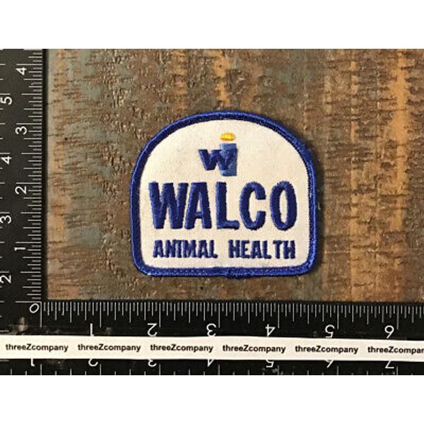 Vintage WALCO Animal Health Veterinary Equipment Company Logo Sew-On Patch Twill