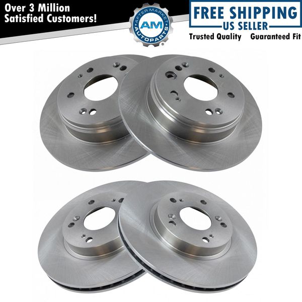 Front & Rear Brake Rotors Set For 2002-2004 Honda CR-V