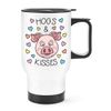 Hogs and Kisses Travel Mug Cup with Handle