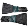 Sealey SSP41 Shot Blasting Gauntlets 585mm Cuffed Pair , Black