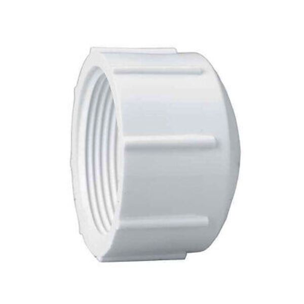 Thrifco 8113722 1-1/4 Inch PVC Threaded Cap SCH 40