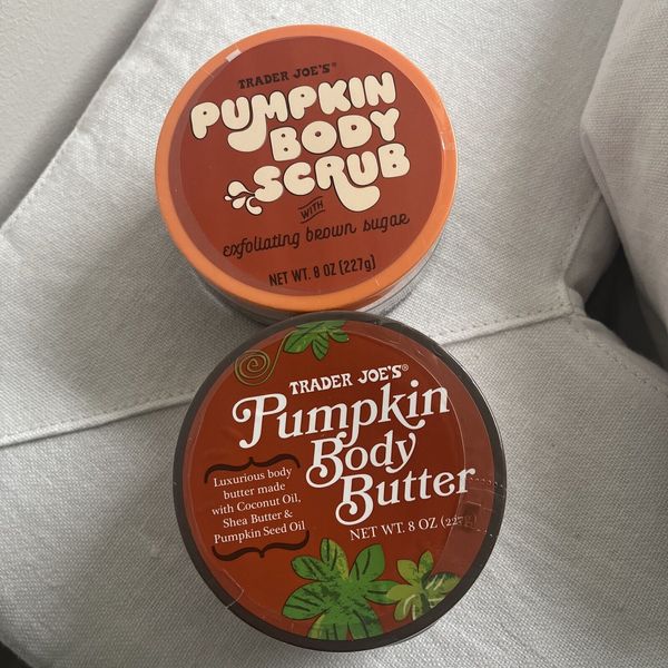 Trader Joe's Pumpkin Body Butter & Pumpkin Brown Sugar Scrub 🎃