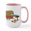 CafePress Camping Trailer Large Mug 15 oz (444 ml) Ceramic Coffee Mug