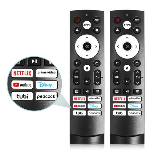 2 Pack Replacement Remote Control for Hisense Smart Google TV Series,for UHD 4K ULED Google TVs,for Mini-LED ULED 4K TV Series（No Voice）