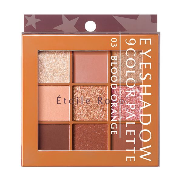 Etoal Rose 9 Colors Eyeshadow 03 Blood Orange 1 Piece