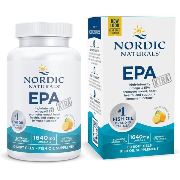 Nordic Naturals EPA Xtra Lemon Nordic Naturals EPA Extra Fish Oil Lemon Flavor, 60 Softgels