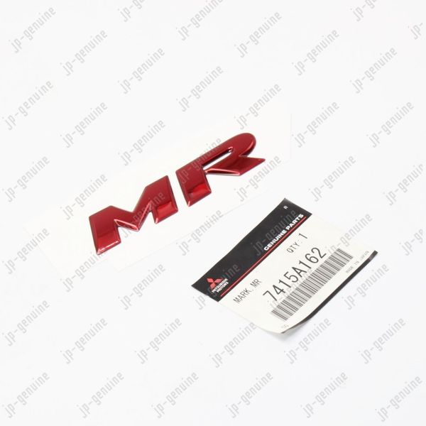 Genuine  OEM  MITSUBISHI  Lancer Evolution X Trunk Lid Emblem Letters Red " MR