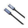 j5create USB 40Gbps 240W USB Type-C Cable, Black/Space Gray, JUC29L08