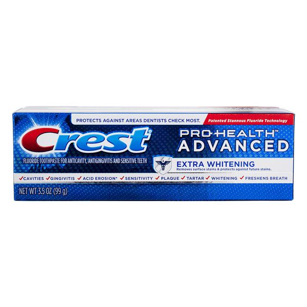 2 Pack Crest Pro-Health Advanced Extra Whitening Toothpaste, 3.5 oz