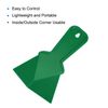 sourcing map Inside Corner Trowel 4 Inch Drywall Corner Tool Plastic Corner Knife, Green 2pcs