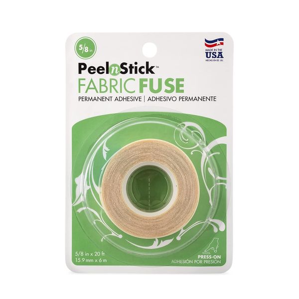 Therm-o-web PeelnStick Fabric Fuse Adhesive 5/8 in. x 20 ft. Roll, White, one Size