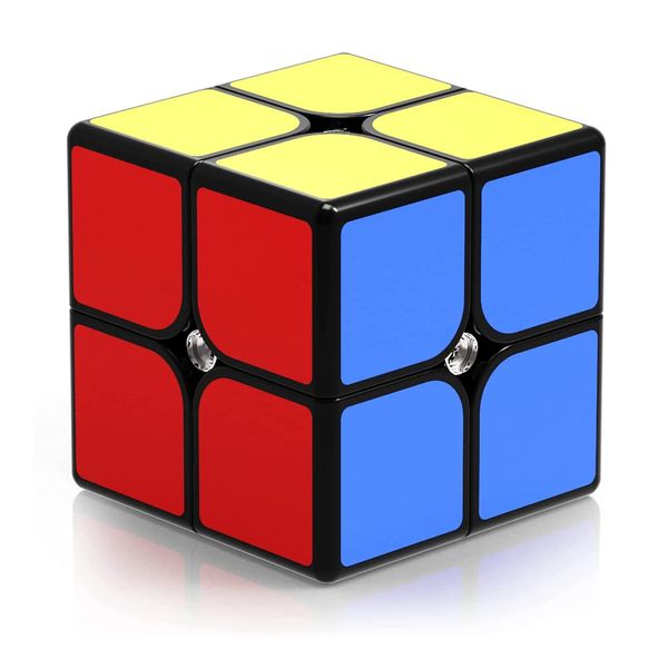 XMD Magic Cube 2x2 Competition Magic Magic Cube 3D Puzzle Educational Toy 3x3 Official Version for Ages 6+ (Official Version) (2x2 Official Version)