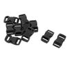 Sourcingmap Plastic Side Quick Release Clasp Buckles 10mm Width Webbing Strap 10pcs Black
