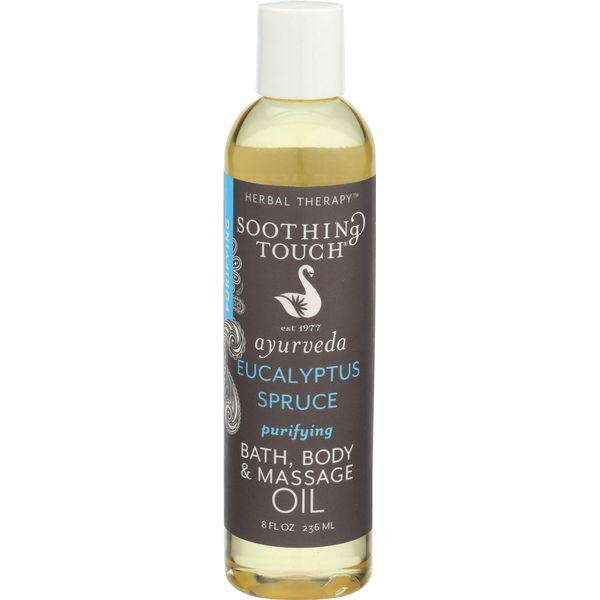 Soothing Touch Eucalyptus Bath & Body Massage Oil, 8 oz