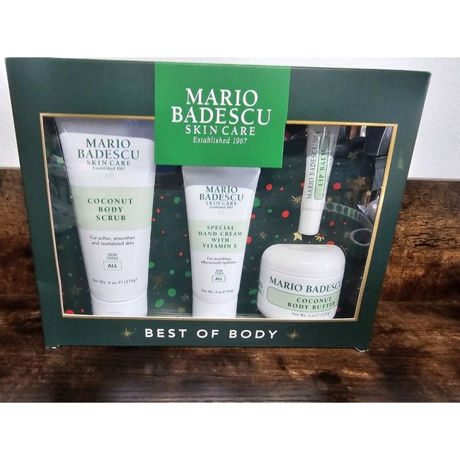 Mario Badescu Best Of Body 4Pc Boxed Skincare Set NEW  Great Gift