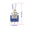 CESFONJER 15pcs SPDT Mini Micro Toggle Switch, On/On 3 Pin 2 Position Miniature Toggle Switch AC 125V/6A