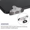 sourcing map Gaming Trigger Mobile Game Controller 3rd Double Side Fire Keys Shooter Sensitive Clear for 4.7-6.5 Inch Cell Phone