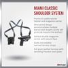 GALCO - Miami Classic Shoulder System for Glock 17, 19, 19X, 22, 23, 26, 27, 31, 32, 33, 34, 35, 45, Stoeger STR-9, Right Hand (Black)(MC224B)