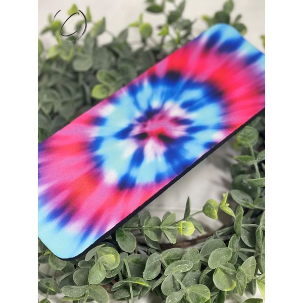 Pink & Blue Tie Dye Slap Wrap Can Cooler