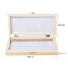 Microscope Slide Storage Box, Wooden Microslide Box, Holds 50 Place Prepared Microscope Slide Set Case