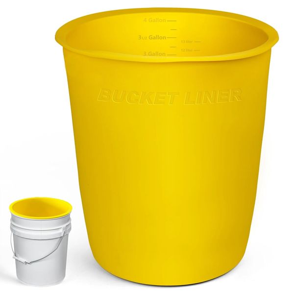 5 Gallon Reusable Silicone Bucket Liners for thinset and Concrete Mix,Flexibl...