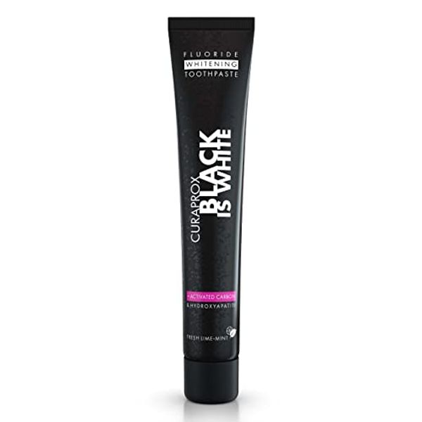 Curaprox Black is White Activated Charcoal Toothpaste, 90ml