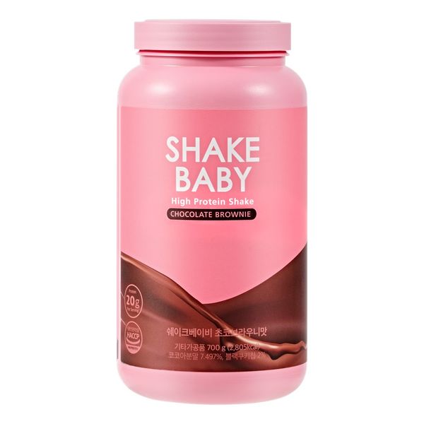 Shake Baby High Protein Shake Chocolate Brownie Flavor, 1 ea, 700g