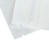 100PCS Clear/White Polyethylene Flat Reclosable Zip Bags 6.5x9cm (2.5x3.5")