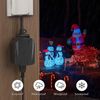 2 Pack BN-LINK 24Hour Mechanical Outdoor Light Timer with 3-Prong Timer Outlet