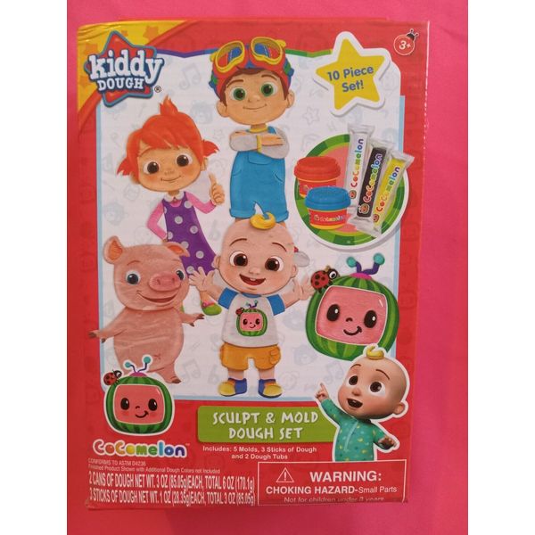 Cocomelon Kiddy Dough Sculpt & Mold Dough Set Activity Set