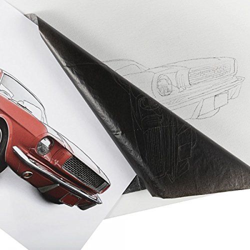 Creative Mark Graphite Transfer Paper for Tracing and Drawing Pack of 4 - Low-Residue, Non-Smearing Carbon Copy Paper, Ideal for Trace Design - Reusable Saral Wax-Free Paper