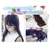 OneHorse Wig, Long, Perm Style, Wave, Fluffy, Natural, Adult, Small Face, Medical Ladies, Imechan, With Net (Black)