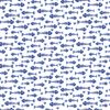 Benartex Kitty City 12472 09 White Fish Bones BTY