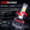 RIDROID H11 LED Headlight Kit Low Beam Bulb Super Bright 6000K 2SIDE Free Return