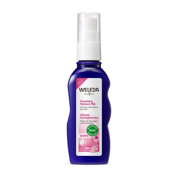 WELEDA Wild Rose Moisture Milk, 2.4 fl oz (70 ml), For Wobble Skin, Lotion, Moisturizing, Beauty Lotion, Developed in Japan, Fresh Rose Scent, Naturally Derived Ingredients, Organic, 2.4 fl oz (70 ml) (x 1)