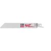 6" L Reciprocating Saw Blade, 8/12 TPI